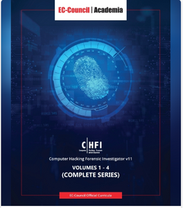 Computer Hacking Forensics Investigator (CHFI) Version 11 eBook w/ iLabs  (Volumes 1 through 4) + RPS Exam Voucher