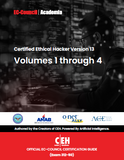 Certified Ethical Hacker (CEH) v13 eBook w/ Labs (Volumes 1 through 4) + ECC Exam Voucher (Onsite)